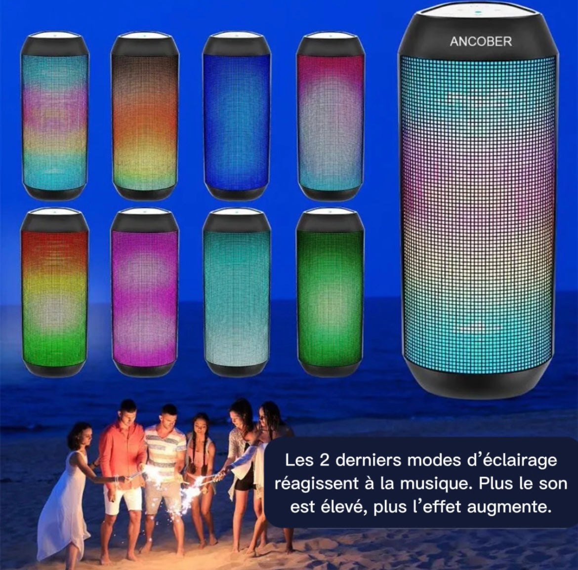 Haut-parleur Bluetooth LED